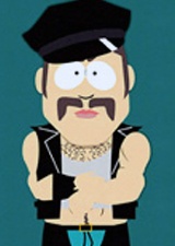 Mr. Slave from the television show South Park.